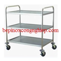 Xe đẩy thức ăn 3 tầng